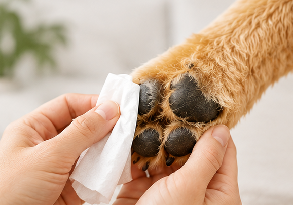 Clean Your Dog's Paw