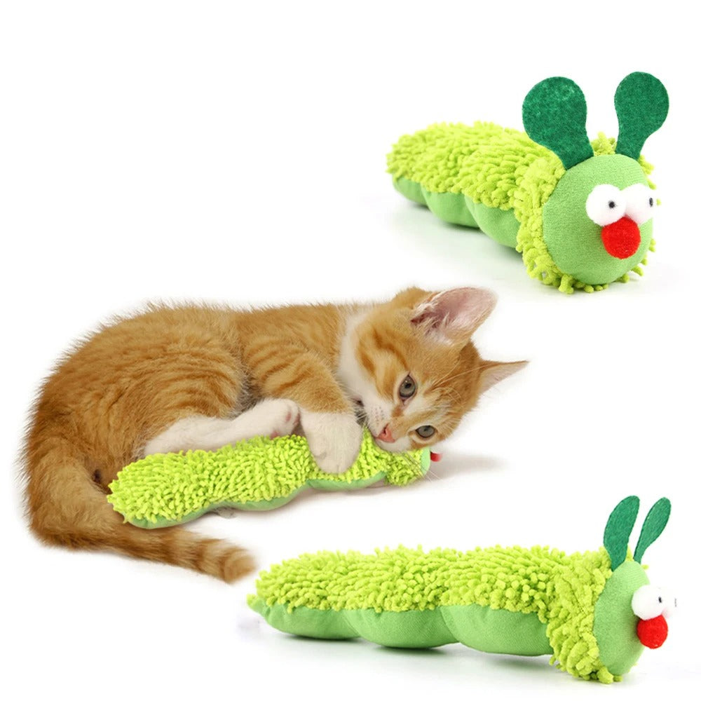 Cat Chew Toys Caterpillar Catnip