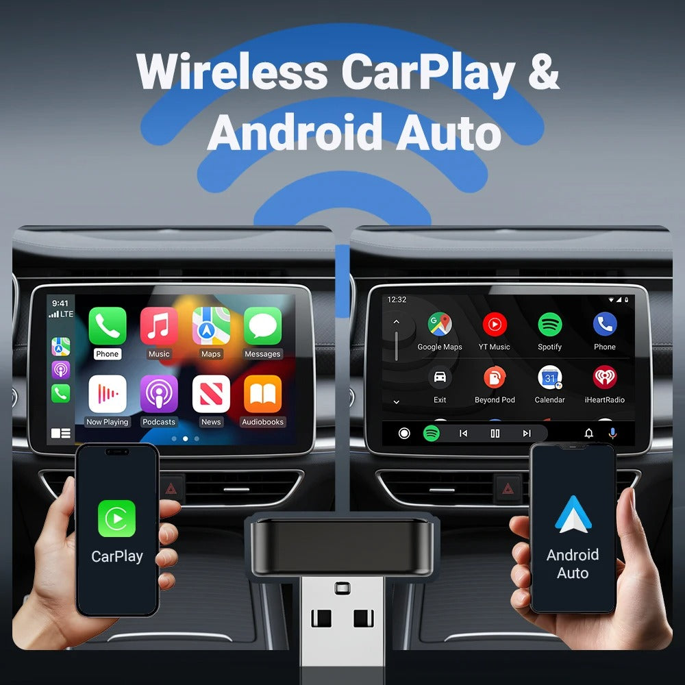New 2in1 Wired to Wireless CarPlay Adapter