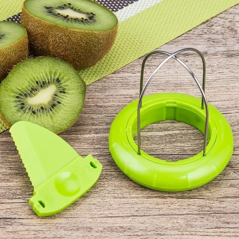 Fast Fruit Kiwi Cutter Peeler Slicer