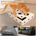Cat Nail File Box Toy with Bell Ball and Sandpaper Inside